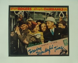 Ginger Rogers Signed Matted Photo - Having Wonderful Time 11&quot;x 14&quot; w/COA - £175.05 GBP