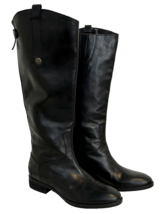 Sam Edelman Women&#39;s Penny Riding Boots Black Leather 7.5M - $66.49
