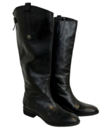 Sam Edelman Women&#39;s Penny Riding Boots Black Leather 7.5M - $66.49