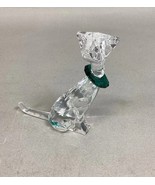 Swarovski Crystal CAT in Green Collar #289478 - €43,01 EUR
