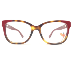 Maui Jim Eyeglasses Frames MJ2402-66 Brown Tortoise Red Cat Eye 52-18-140 - £33.06 GBP