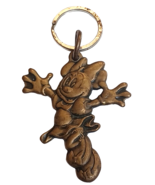Vintage Disney Minnie Mouse Metal Keychain Brass Tone MFG by Monogram Pr... - $55.50 MXN