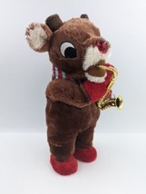 Dan Dee Animated Musical Rudolph Red Nosed Reindeer Dancing Playing Saxophone - £21.23 GBP