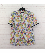 Original Use Shirt Mens Medium Floral Short Sleeve Mesh Tropical Hawaiia... - $24.99