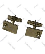 Vintage Gold Filled Cufflinks With Pearl Accents PAT PEND - $426.52 MXN