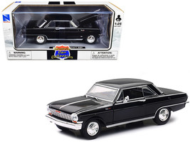 1964 Chevrolet Nova SS Black Muscle Car Collection 1/25 Diecast Car New Ray - £28.93 GBP