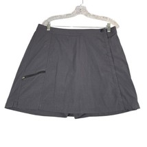 L. L. Bean Womens Size 12 Nylon Hiking Skirt Skort Shorts Black Tennis - £10.19 GBP