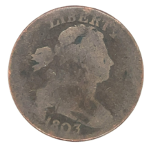 1803 1C Grand Cents En About Bon Ag État Marron Couleur Sm Date, Sm Frac... - $1,970.03 MXN