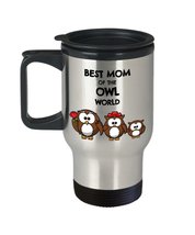 Funny Mom Travel Mug 14oz - Best Mom Of The Owl World - Mothers Day Gifts, Mama - £18.11 GBP
