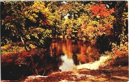 Vintage Fort Wilkins State Park Michigan Postcard 1957 Vacationland Scene Posted - £4.78 GBP