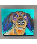 Dog Picture Art Signed R. Mayer 2012 Painting  - £40.33 GBP
