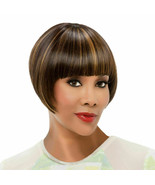 Short Human Mix Hair Bobo Wig Glueless Stragiht Hair Color As Shown Cabe... - $10.97