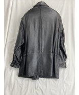 Authentic Winlit 1969 Size Large Black Men&#39;s Leather Jacket Biker Bomber... - $87.95 CAD