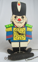 vintage moving eye soldier clock wall GERMANY antique &quot;HELMUT KAMMERER&quot; cuckoo - £89.67 GBP