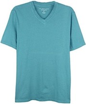 allbrand365 Mens Cotton V Neck Tee Size Small Color Seafoam Blue - £19.57 GBP