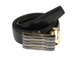 Mens VALENTINI Leather Belt Automatic Adjustable Removable Buckle RT016 ... - £23.58 GBP