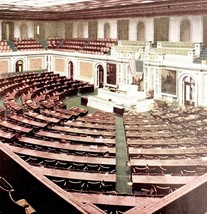 House Of Representatives US Hand Tinted Photo Print 1909 Historic Buildi... - $1,288.55 MXN