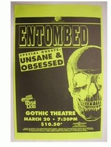 Entombed Handbill Poster Denver - $13.44