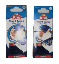 Flat Shoelaces Sport Blue Flat 45 Inch 5-6 Eyelets 4 Pairs - €5,04 EUR