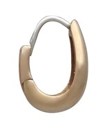 Bronze Large Teardrop Huggie Hoops 15x8mm - $604.94 MXN