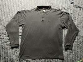 Patagonia Organic Cotton Long Sleeve Polo Shirt Men’s Size Large Gray - £15.64 GBP