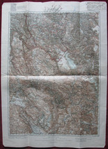 1909 Original Military Topographic Map Plevlje Plevlja Montenegro Austro... - $51.14