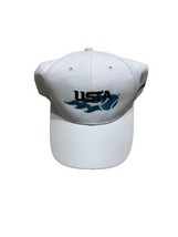 USTA Hat White Adjustable Hat Adjustable Strap back High School No-Cut Coach - £11.56 GBP