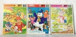 Vintage Whitman 1983 Rainbow Brite Frosty the Snowman - 3 Frame Tray Puzzles - $25.60
