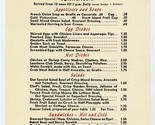 The Gourmet Luncheon Menu Honolulu Hawaii 1960&#39;s Spencecliff Restaurant - $47.66