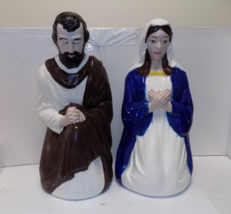 Vintage Empire Blow Mold Christmas Nativity Set 27&quot; Joseph Mary - £62.42 GBP