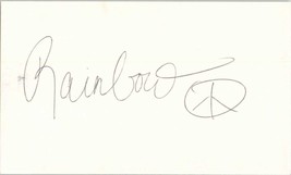 Rainbow Signed Autographed 3x5 Index Card - Musician - £3.95 GBP