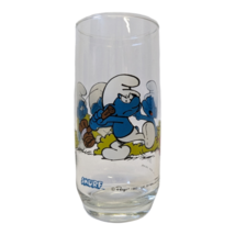 Vintage 1982 Payo SMURFS Collectors Drinking Glass &#39;BRAINY&#39; :-) - £7.90 GBP