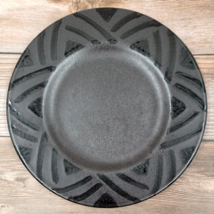 Pfaltzgraff Midnight Sun Black Pattern Salad Plate 8 1/8” Stoneware - $16.83