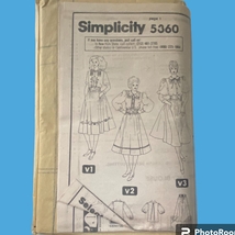 Simplicity 5360 Dress Pattern Miss 10 1981 Uncut No Envelope Pintuck Cot... - $9.87
