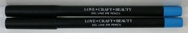 2x Love+Craft+Beauty Gel Eyeliner Pencil in Flash Shimmery Blue Eyes FULL 1.2g - £11.81 GBP