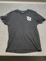 True Religion Red Logo Buddha Guitar  Black T-Shirt Men’s Size Large KG JD - $9.89