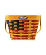 Longaberger Basket 25th Anniversary Flag Collectible Clear Liner Signed ... - £68.21 GBP