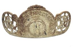  Antique1892 Barler’s Radiant A. G. Barler MFG. Co. Chicago Emblem Iron - $55.61 CAD