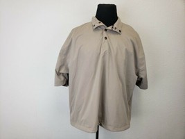 PING Collection Mens Golf Polo Shirt Size L Beige Lined QD7 - $15.34