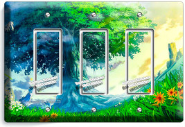 Giant Sequoia Tree Of Life Anime 3 Gfci Light Switch Wall Plate Bedroom Hd Decor - £13.33 GBP