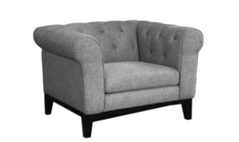 Abbyson Living Cecelia Fabric Chair Gray - PICK UP IN NJ - £467.25 GBP