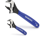  Adjustable Wrench Set: 6-Inch &amp; 10-Inch, Cr-V Stee - £25.72 GBP