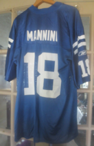 Reebok Peyton Manning Jersey Men size L Blue #18 Indianapolis Colts Team Apparel - £14.78 GBP