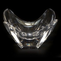 Orrefors Sweden Crystal Art Glass Four Point Tulip Bowl - $21.75