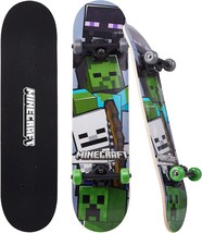 Minecraft 31 Inch Skateboard, 9-Ply Maple Deck Skate Board For Cruising, - $31.93