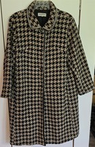 Womens Plus 20W Jonathan Michael Black/Brown Wool Blend Winter Coat Jack... - $535.45 MXN