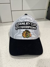 Chicago Blackhawks NHL Hockey Hat 2015 Stanley Cup Champions One Size Re... - £14.01 GBP
