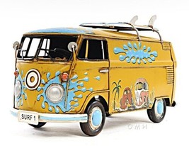 Model Car Transportation Traditional Antique 1967 Like Volkswagen Deluxe Bus - £109.83 GBP