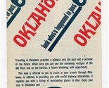 Eat Out Often Oklahoma 60 Years Brochure and Map Cain&#39;s Coffee 1960&#39;s - £14.19 GBP