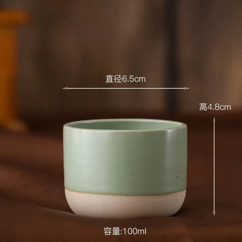 100ml 180ml 230ml Coffee Mug Vintage Ceramics Tea Capacity: 200ml Green ... - €8,19 EUR